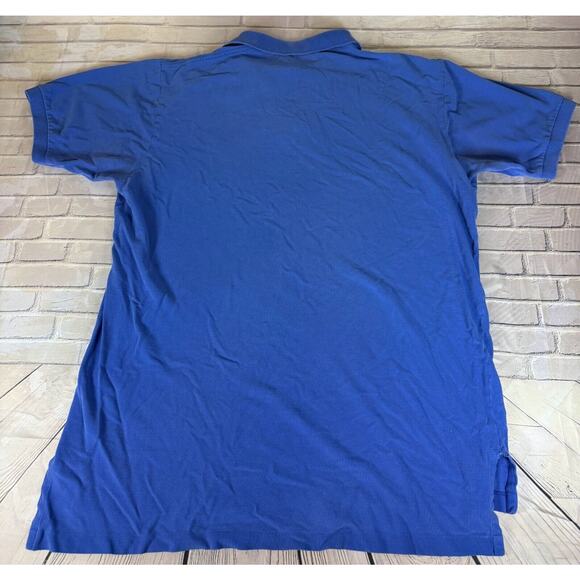 Men's POLO RALPH LAUREN Blue Cotton Polo Shirt Size XL - Picture 3 of 5